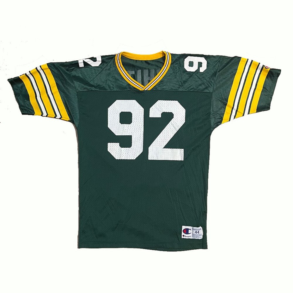 Vintage Champion Reggie White Green Bay Paqckers NFL Jersey #92 Size 44